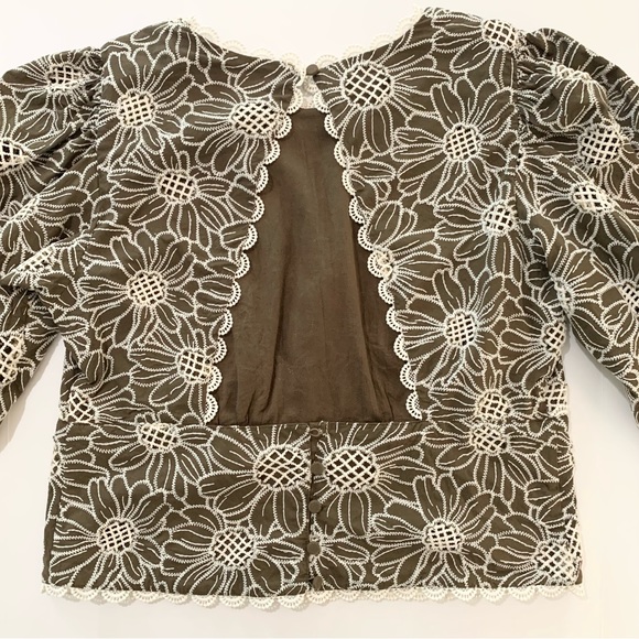 Express embroidered eyelet open back top - Picture 9 of 10